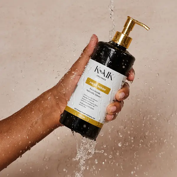 Washing hands with Kaik Hand Wash